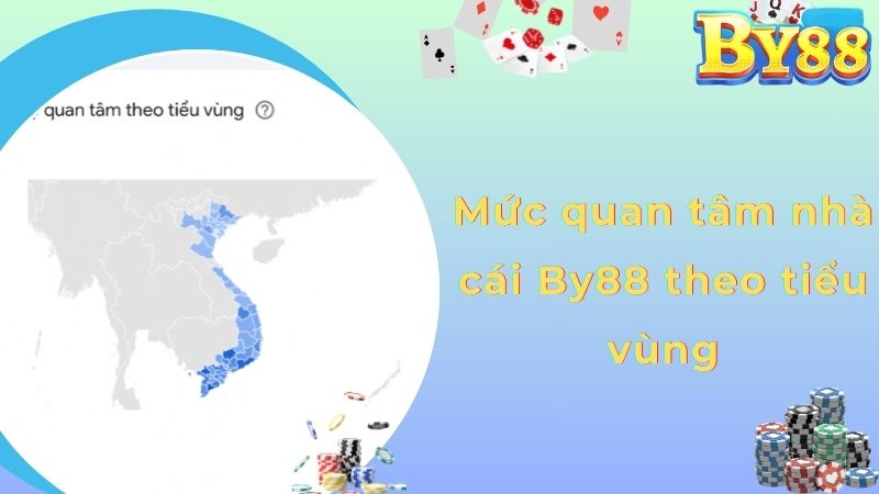 Mức quan tâm nhà cái By88 theo tiểu vùng