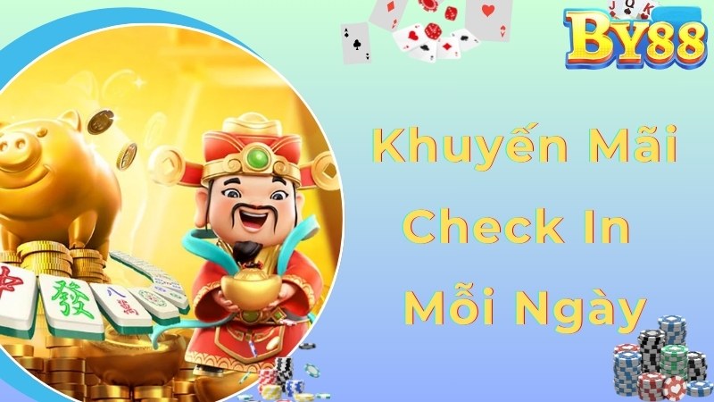 Siêu khuyến mãi By88 check in hàng ngày nhận thưởng lớn