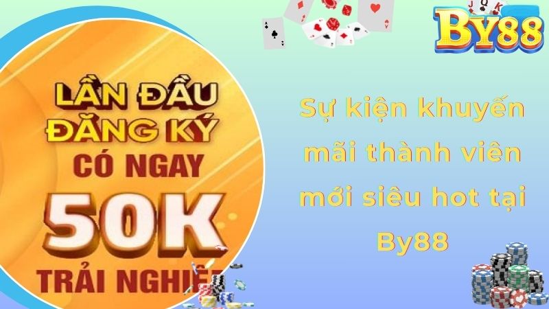 Sự kiện khuyến mãi thành viên mới siêu hot tại By88