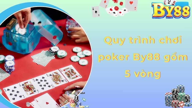 Quy trình chơi poker By88 gồm 5 vòng